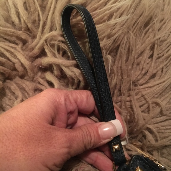 Michael Kors Studded Navy Clutch - Picture 5 of 6